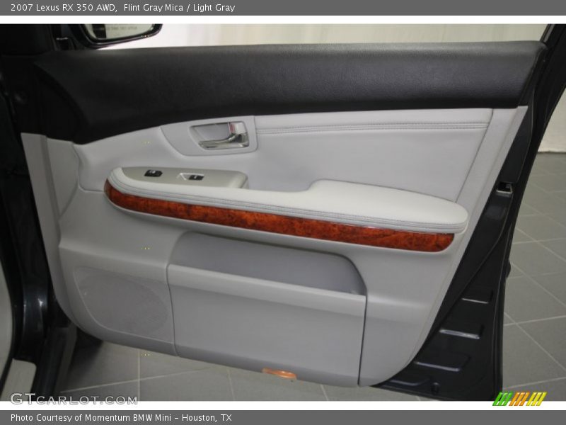 Flint Gray Mica / Light Gray 2007 Lexus RX 350 AWD