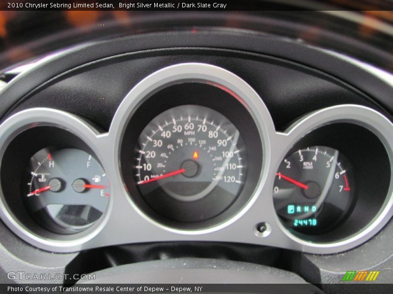 Bright Silver Metallic / Dark Slate Gray 2010 Chrysler Sebring Limited Sedan