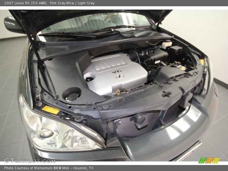 Flint Gray Mica / Light Gray 2007 Lexus RX 350 AWD