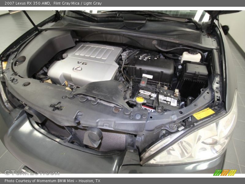 Flint Gray Mica / Light Gray 2007 Lexus RX 350 AWD
