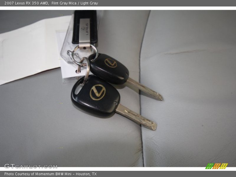 Flint Gray Mica / Light Gray 2007 Lexus RX 350 AWD