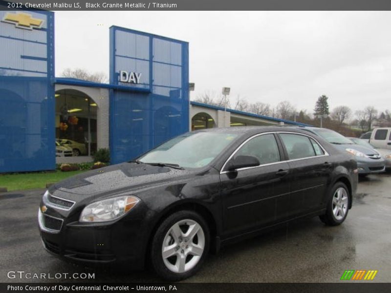 Black Granite Metallic / Titanium 2012 Chevrolet Malibu LS