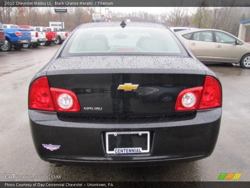 Black Granite Metallic / Titanium 2012 Chevrolet Malibu LS