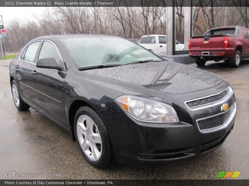 Black Granite Metallic / Titanium 2012 Chevrolet Malibu LS
