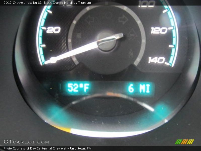 Black Granite Metallic / Titanium 2012 Chevrolet Malibu LS