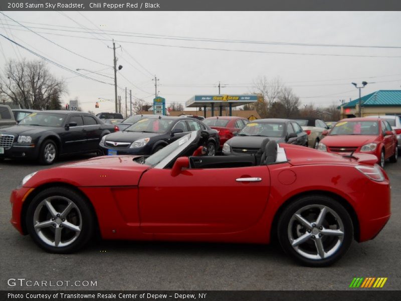 Chili Pepper Red / Black 2008 Saturn Sky Roadster