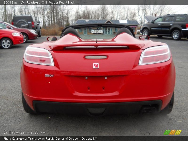 Chili Pepper Red / Black 2008 Saturn Sky Roadster