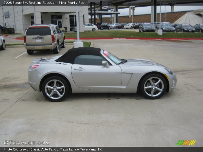 Silver Pearl / Red 2008 Saturn Sky Red Line Roadster