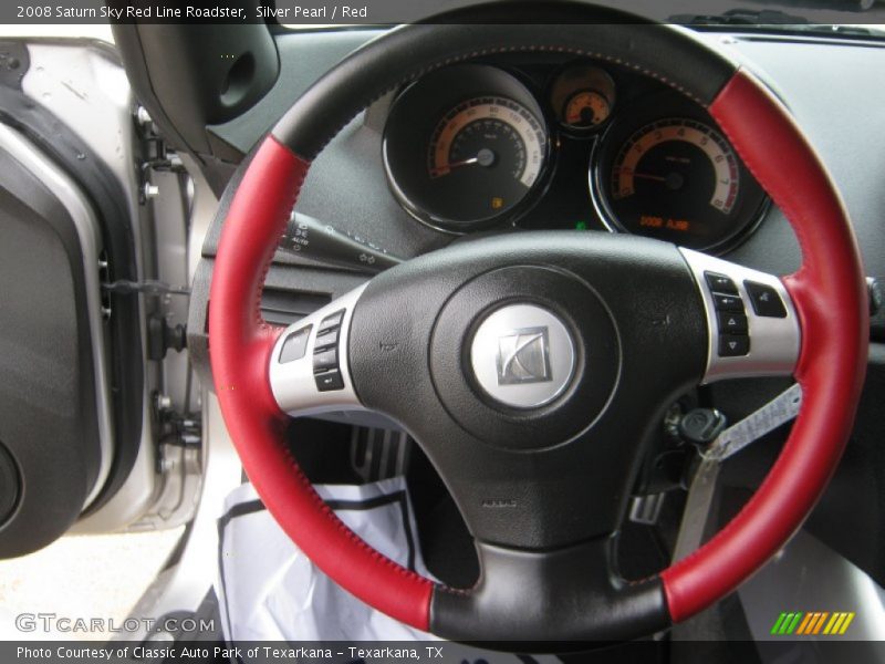 Silver Pearl / Red 2008 Saturn Sky Red Line Roadster