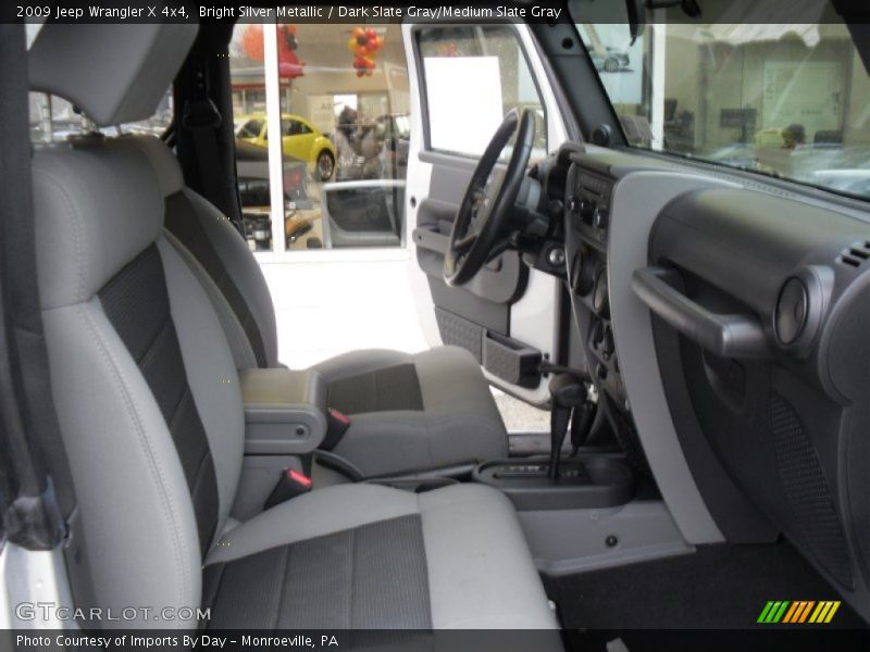 Bright Silver Metallic / Dark Slate Gray/Medium Slate Gray 2009 Jeep Wrangler X 4x4
