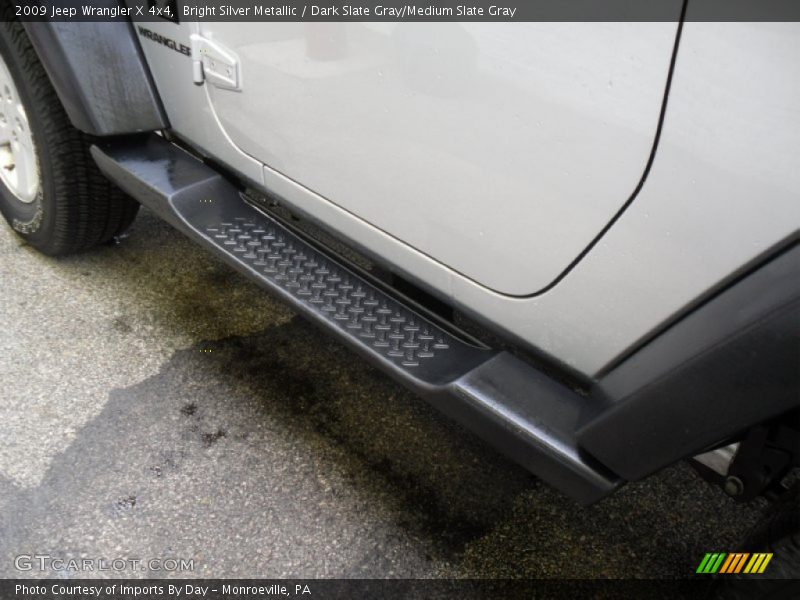 Bright Silver Metallic / Dark Slate Gray/Medium Slate Gray 2009 Jeep Wrangler X 4x4