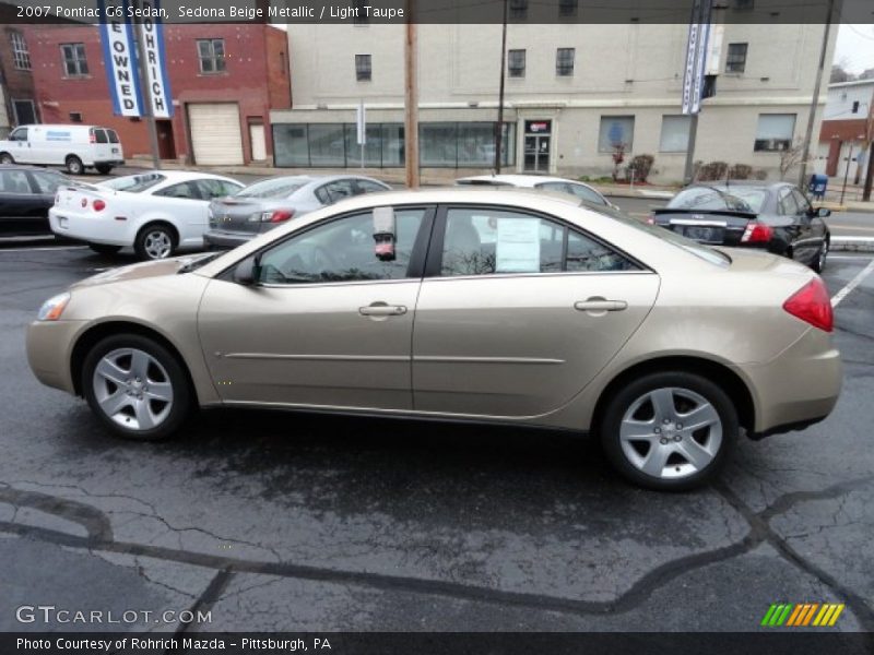 Sedona Beige Metallic / Light Taupe 2007 Pontiac G6 Sedan