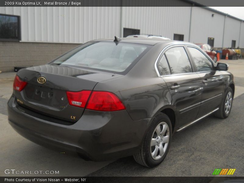 Metal Bronze / Beige 2009 Kia Optima LX