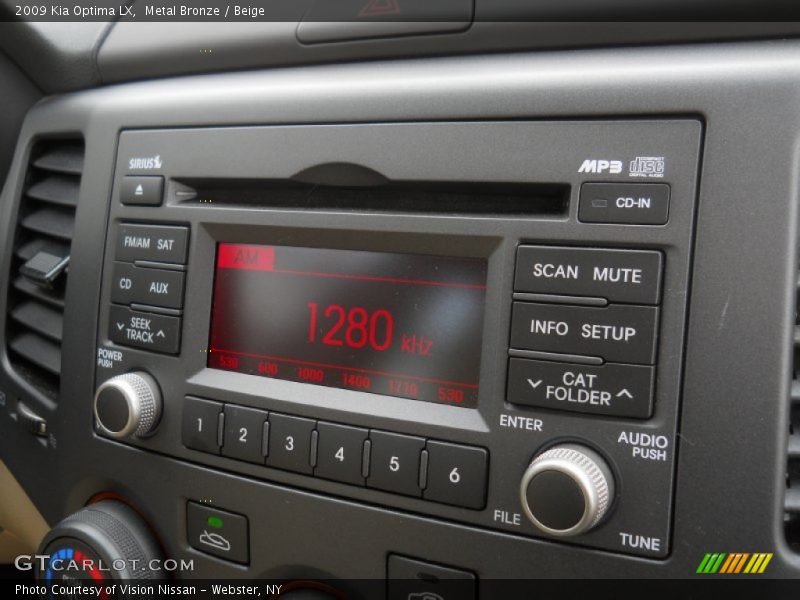Metal Bronze / Beige 2009 Kia Optima LX
