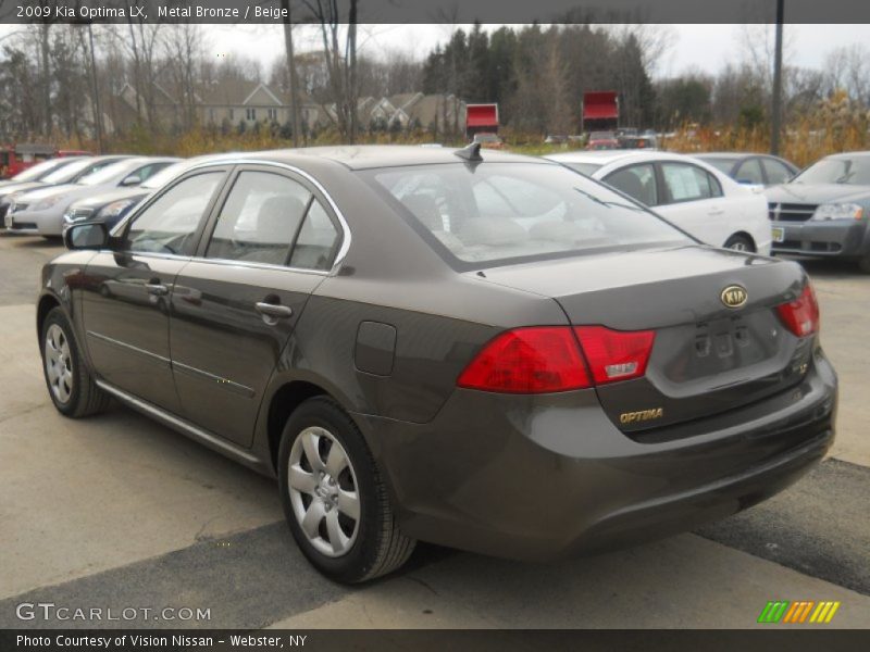 Metal Bronze / Beige 2009 Kia Optima LX