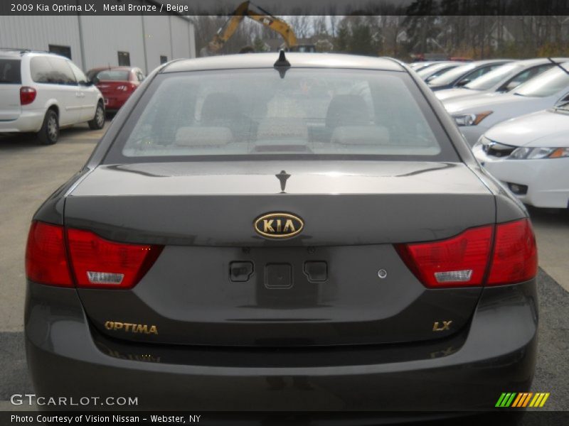 Metal Bronze / Beige 2009 Kia Optima LX