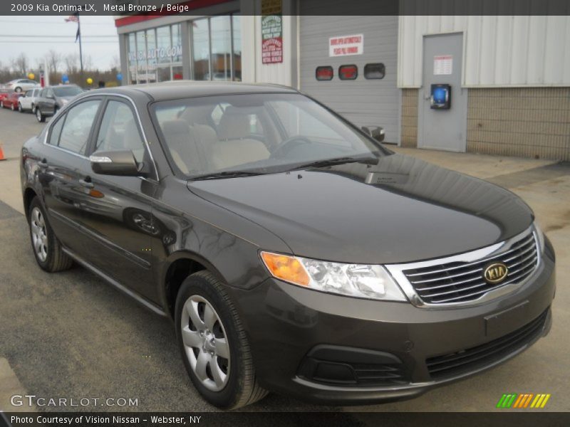 Metal Bronze / Beige 2009 Kia Optima LX