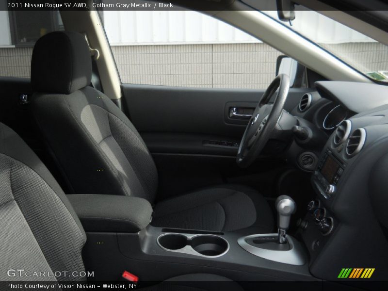 Gotham Gray Metallic / Black 2011 Nissan Rogue SV AWD
