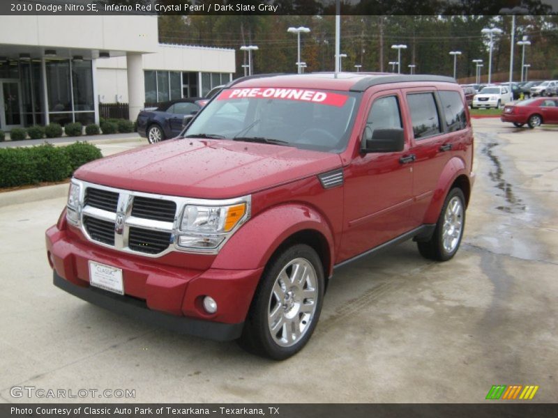 Inferno Red Crystal Pearl / Dark Slate Gray 2010 Dodge Nitro SE