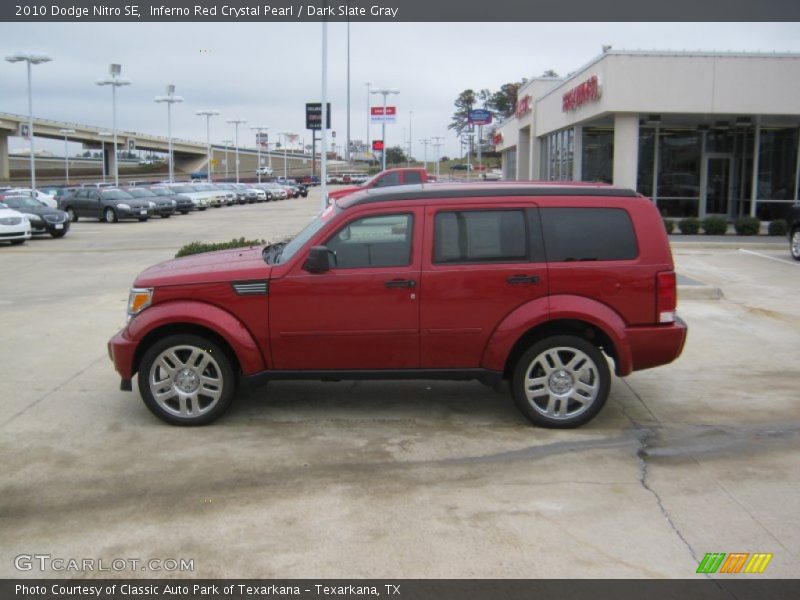 Inferno Red Crystal Pearl / Dark Slate Gray 2010 Dodge Nitro SE