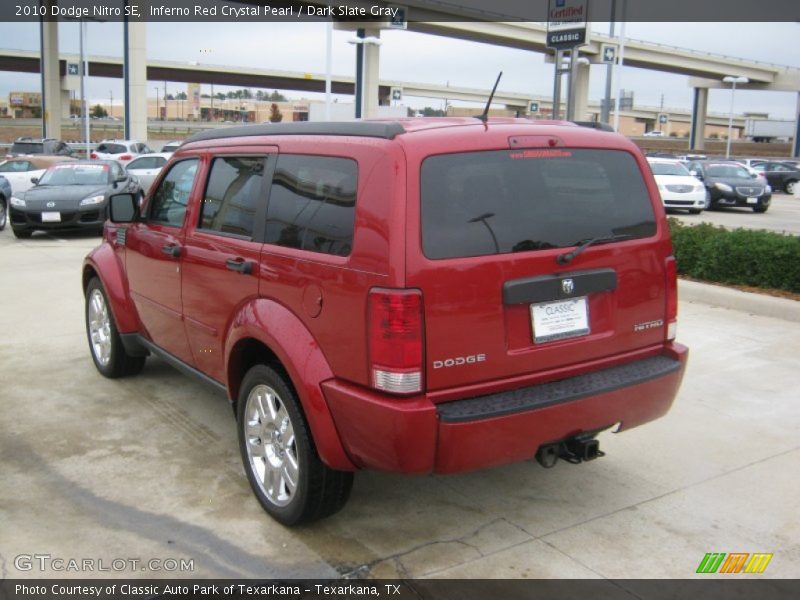 Inferno Red Crystal Pearl / Dark Slate Gray 2010 Dodge Nitro SE