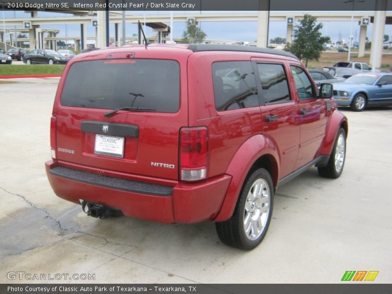 Inferno Red Crystal Pearl / Dark Slate Gray 2010 Dodge Nitro SE