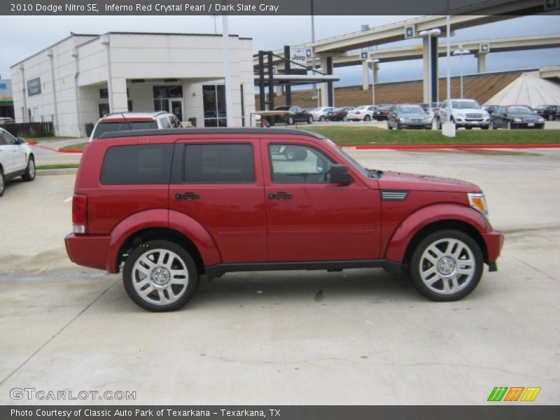 Inferno Red Crystal Pearl / Dark Slate Gray 2010 Dodge Nitro SE