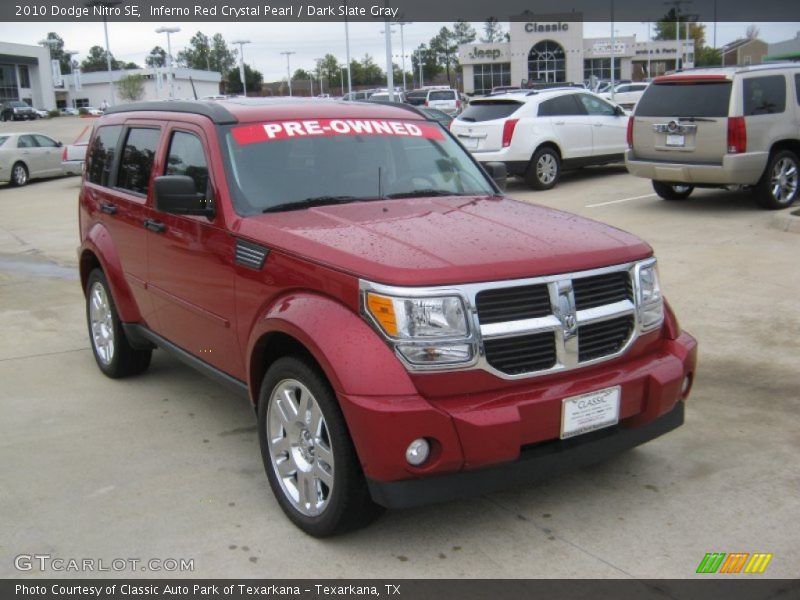 Inferno Red Crystal Pearl / Dark Slate Gray 2010 Dodge Nitro SE