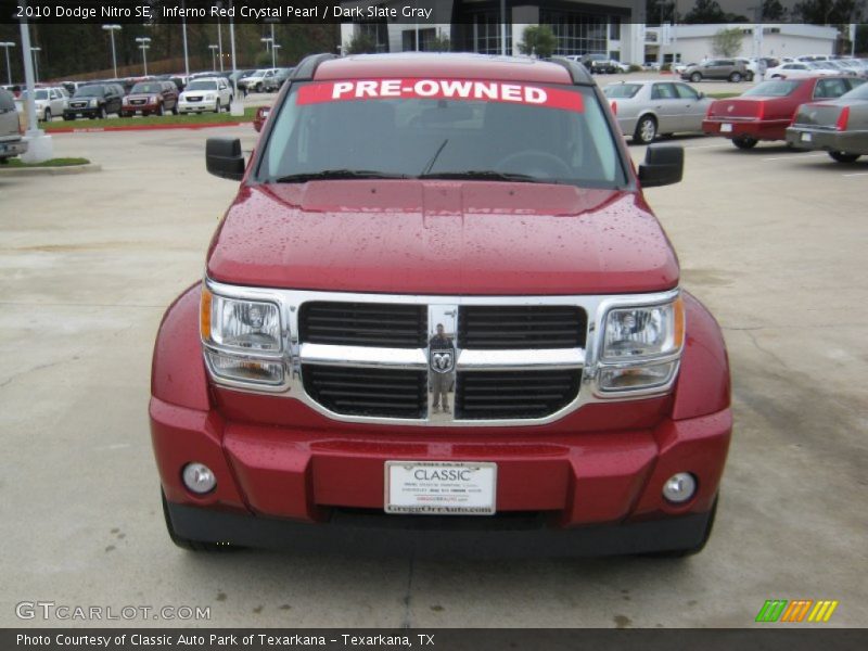 Inferno Red Crystal Pearl / Dark Slate Gray 2010 Dodge Nitro SE