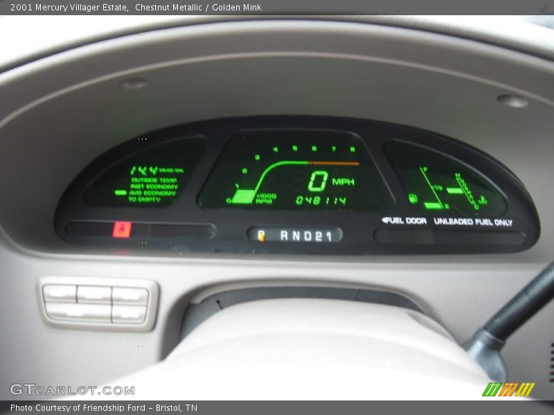  2001 Villager Estate Estate Gauges