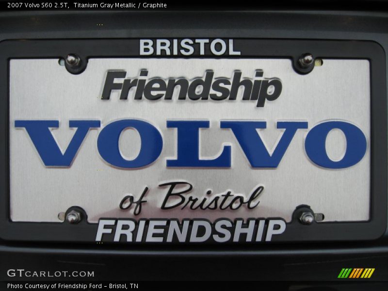Titanium Gray Metallic / Graphite 2007 Volvo S60 2.5T