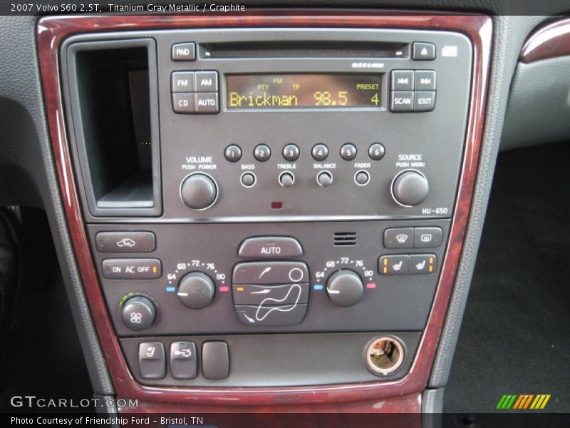 Titanium Gray Metallic / Graphite 2007 Volvo S60 2.5T