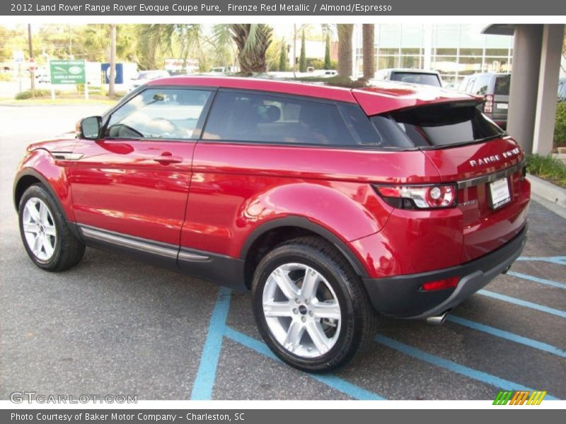 Firenze Red Metallic / Almond/Espresso 2012 Land Rover Range Rover Evoque Coupe Pure