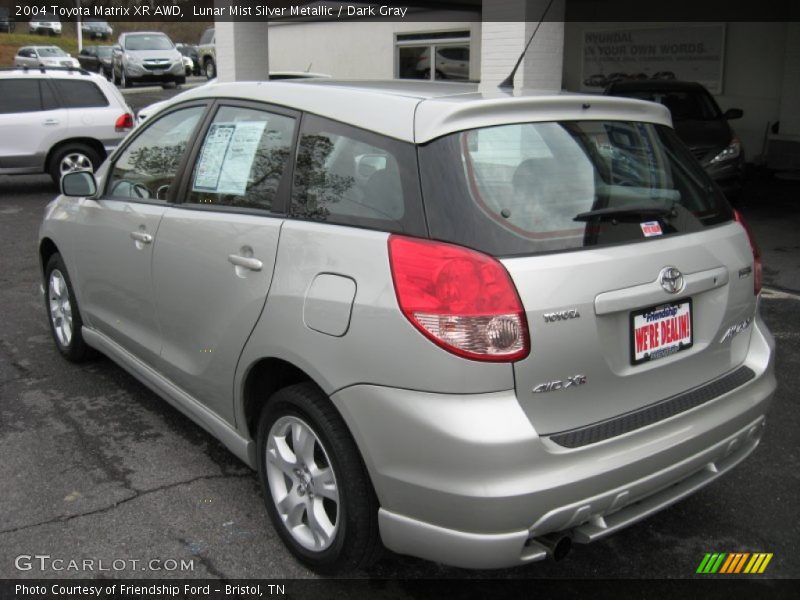 Lunar Mist Silver Metallic / Dark Gray 2004 Toyota Matrix XR AWD