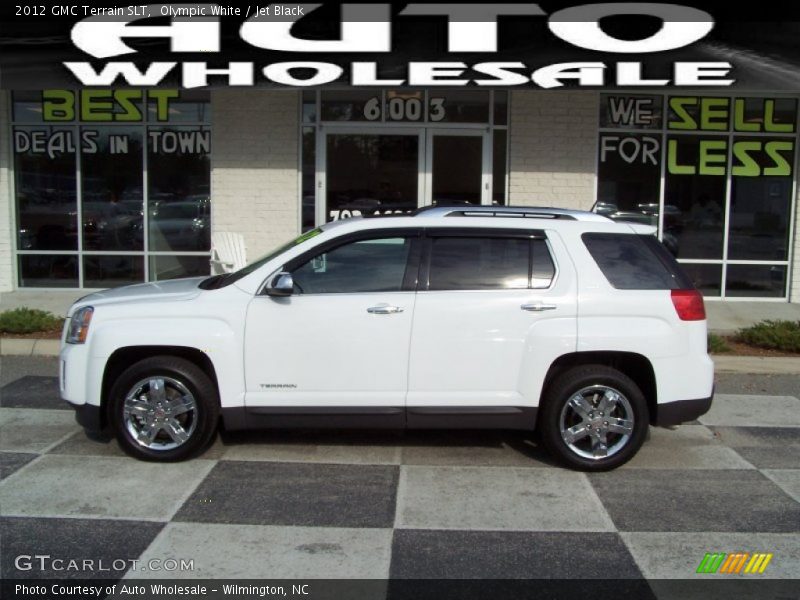 Olympic White / Jet Black 2012 GMC Terrain SLT