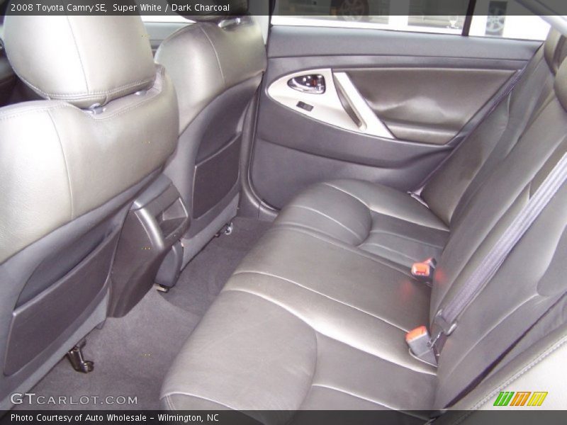 Super White / Dark Charcoal 2008 Toyota Camry SE