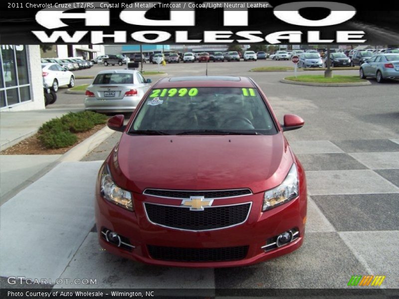 Crystal Red Metallic Tintcoat / Cocoa/Light Neutral Leather 2011 Chevrolet Cruze LTZ/RS