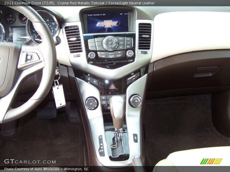 Crystal Red Metallic Tintcoat / Cocoa/Light Neutral Leather 2011 Chevrolet Cruze LTZ/RS