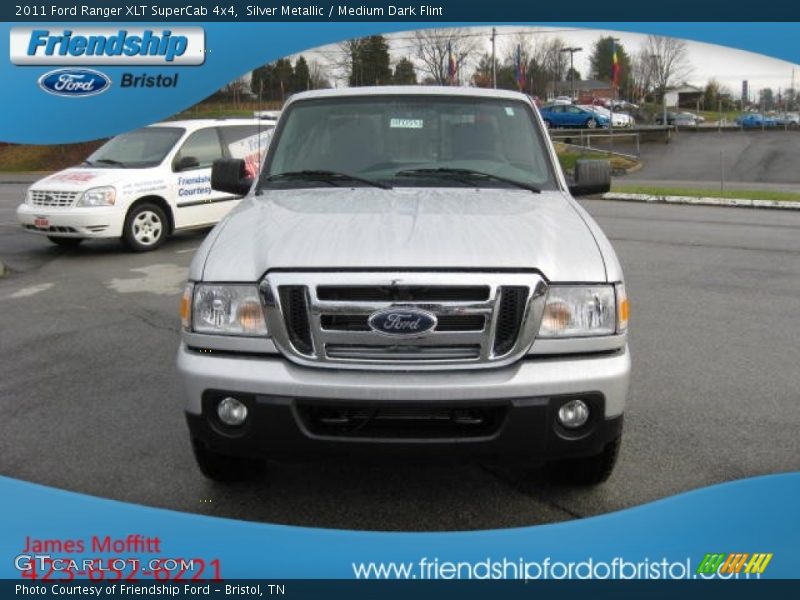 Silver Metallic / Medium Dark Flint 2011 Ford Ranger XLT SuperCab 4x4