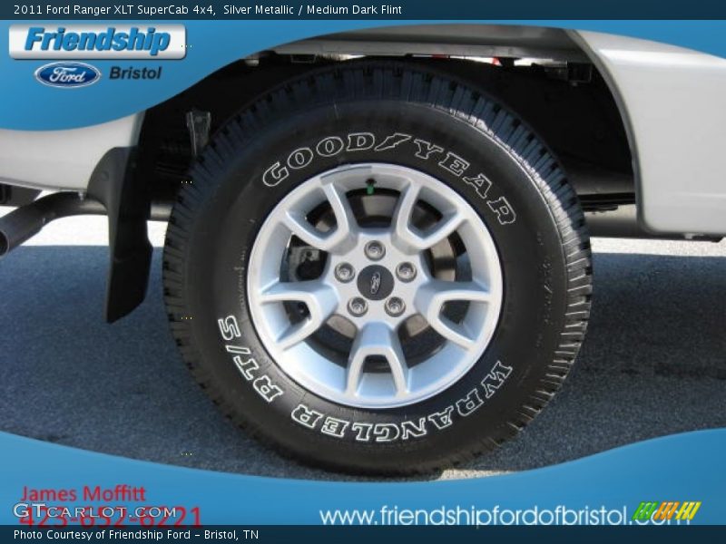 Silver Metallic / Medium Dark Flint 2011 Ford Ranger XLT SuperCab 4x4