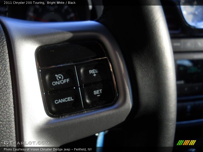 Bright White / Black 2011 Chrysler 200 Touring