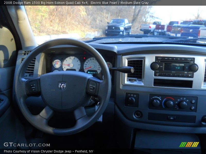 Electric Blue Pearl / Medium Slate Gray 2008 Dodge Ram 1500 Big Horn Edition Quad Cab 4x4