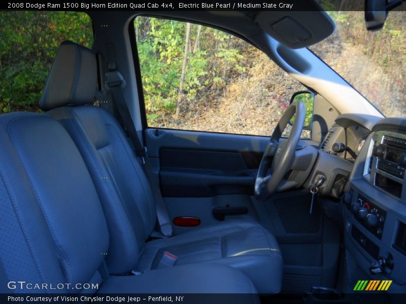 Electric Blue Pearl / Medium Slate Gray 2008 Dodge Ram 1500 Big Horn Edition Quad Cab 4x4