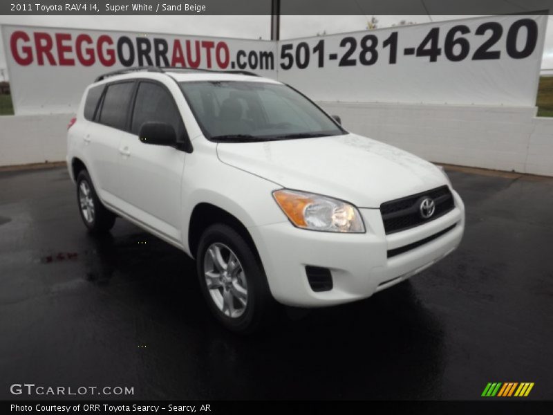 Super White / Sand Beige 2011 Toyota RAV4 I4