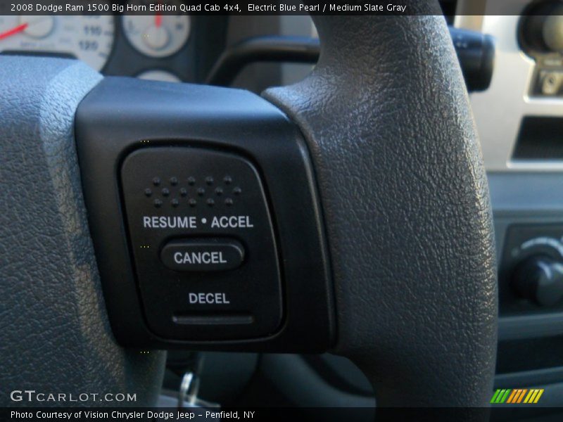 Electric Blue Pearl / Medium Slate Gray 2008 Dodge Ram 1500 Big Horn Edition Quad Cab 4x4