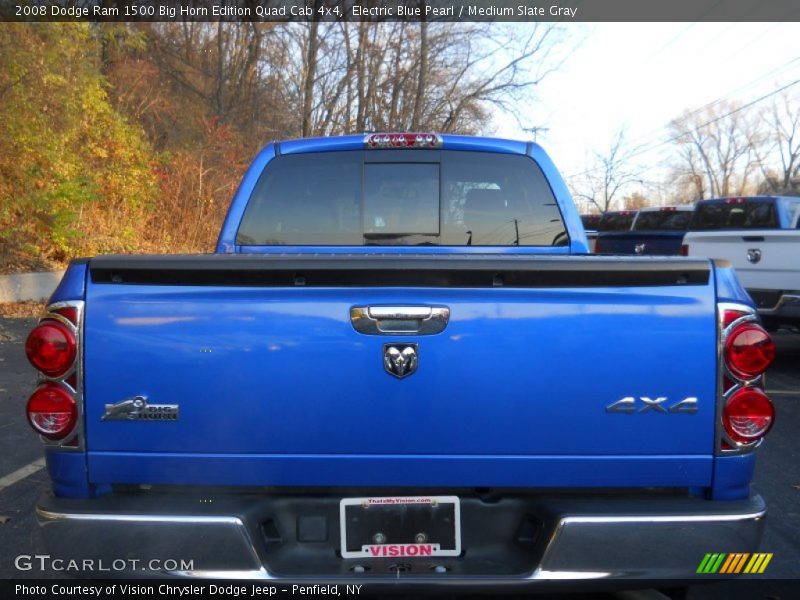 Electric Blue Pearl / Medium Slate Gray 2008 Dodge Ram 1500 Big Horn Edition Quad Cab 4x4