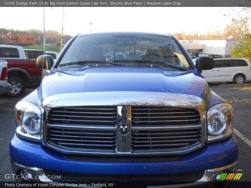 Electric Blue Pearl / Medium Slate Gray 2008 Dodge Ram 1500 Big Horn Edition Quad Cab 4x4