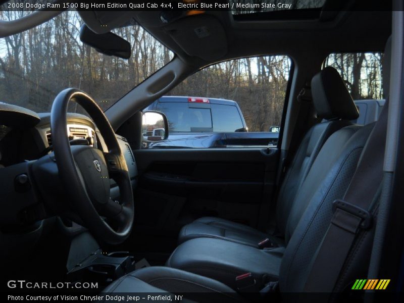 Electric Blue Pearl / Medium Slate Gray 2008 Dodge Ram 1500 Big Horn Edition Quad Cab 4x4