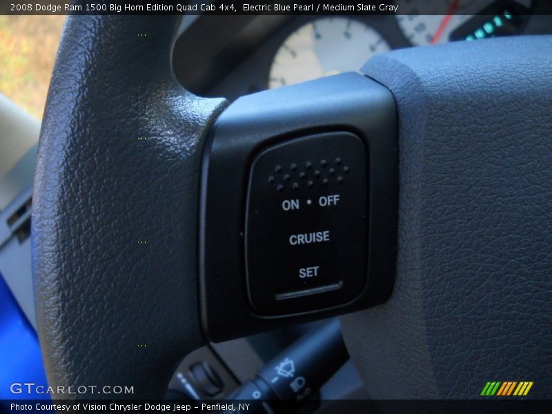 Electric Blue Pearl / Medium Slate Gray 2008 Dodge Ram 1500 Big Horn Edition Quad Cab 4x4