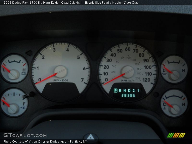  2008 Ram 1500 Big Horn Edition Quad Cab 4x4 Big Horn Edition Quad Cab 4x4 Gauges
